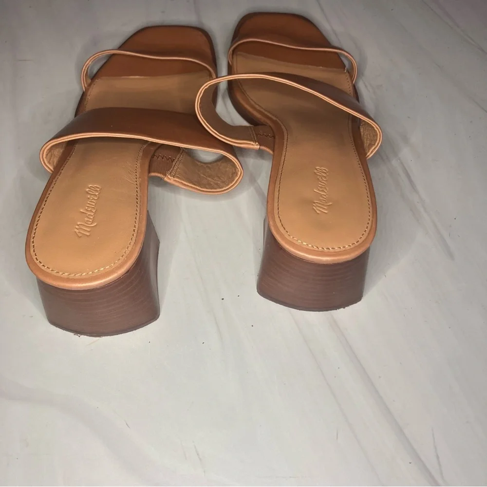 Madewell‎ Kaitlin leather sandals desert camel tan size 9.5